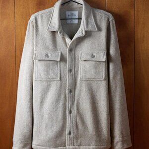 Hollister Men's Cozy Twill Light Gray Shacket